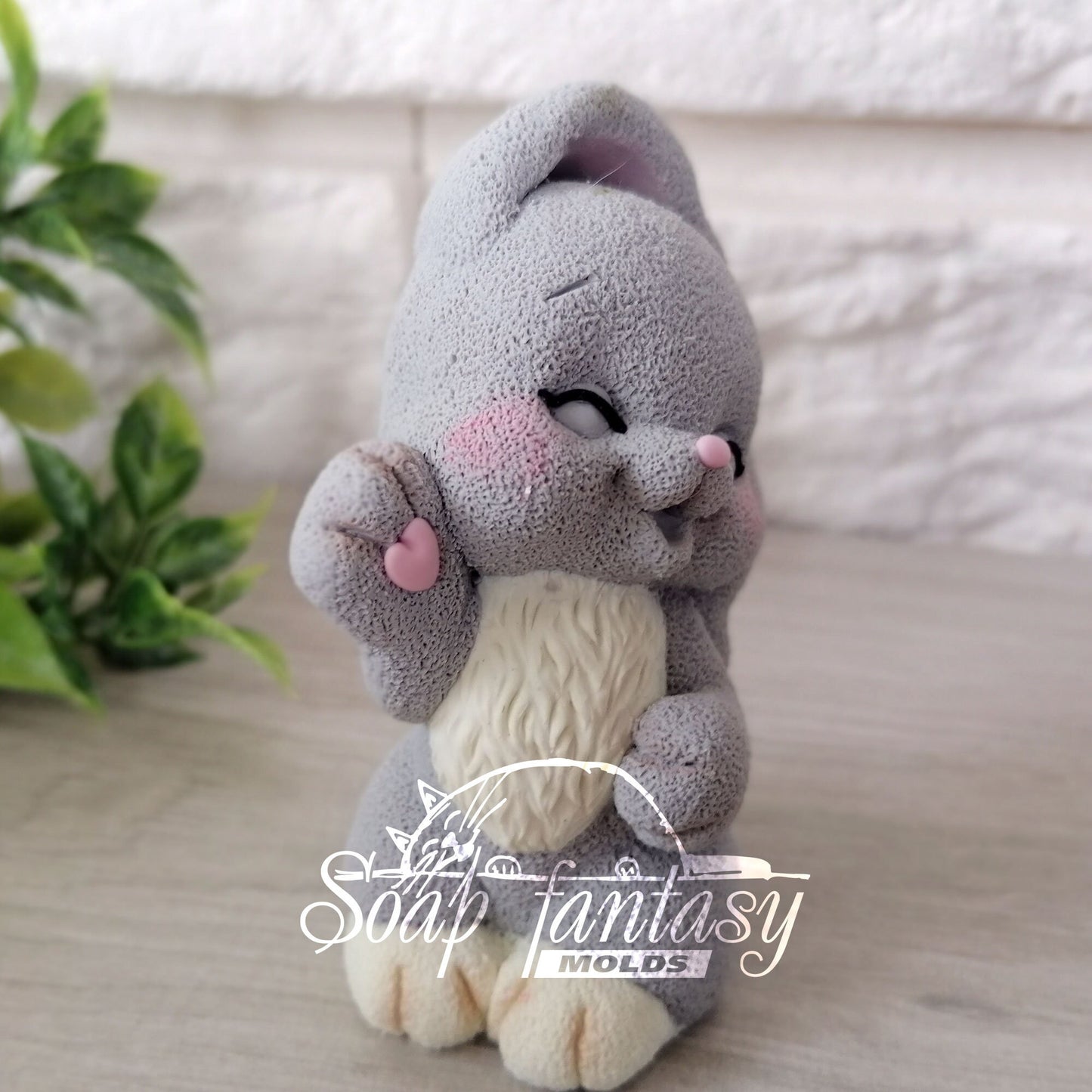 Cute bunny silicone mold for soap making