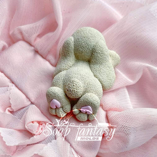 Little bunny on the tummy Silicone Soap Mold - for soap making, Craft & Hobby