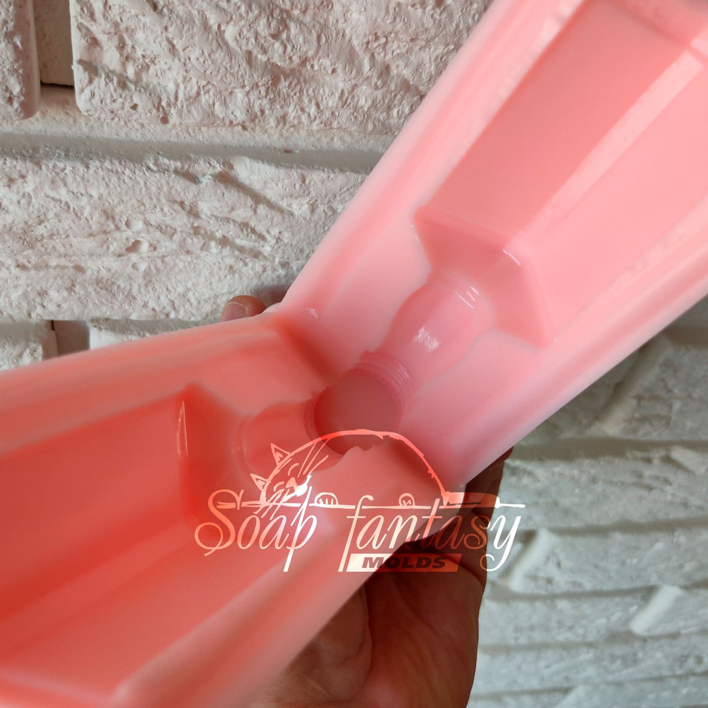 Bottle of whiskey "Square" silicone mold (mould) for soap making and candle making