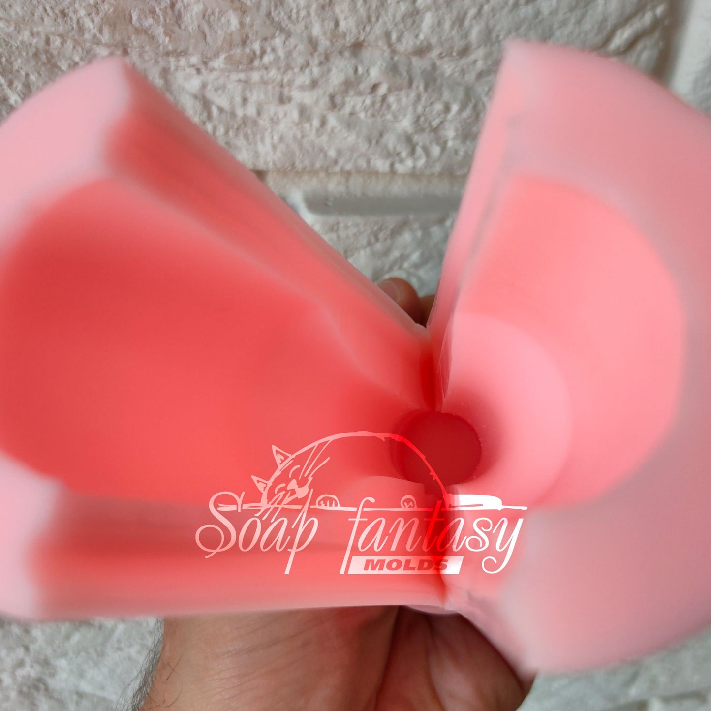 Bottle of liquor "Round" silicone mold (mould) for soap making and candle making