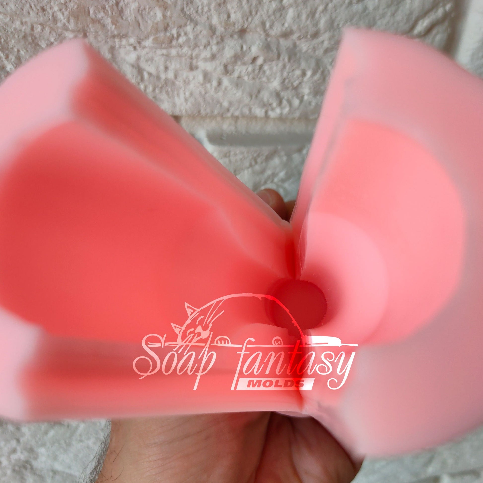 Bottle of liquor "Round" silicone mold (mould) for soap making and candle making