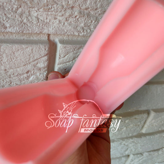 Bottle of liquor "Round" silicone mold (mould) for soap making and candle making