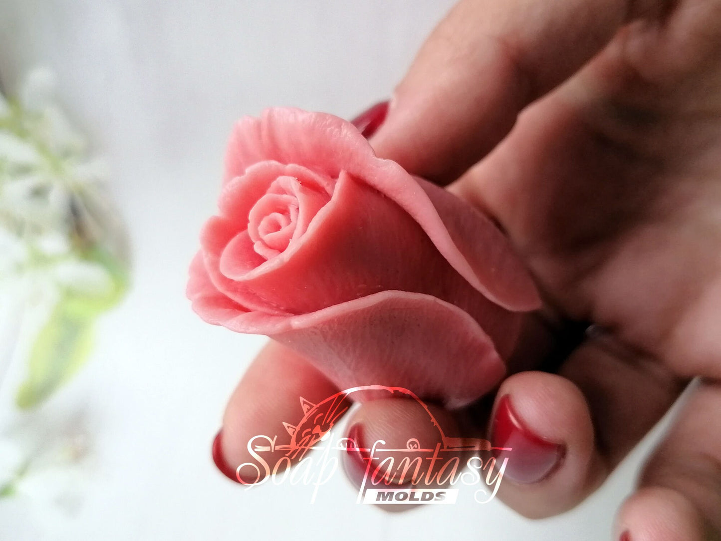 Rose "Glamour" silicone mold for soap making
