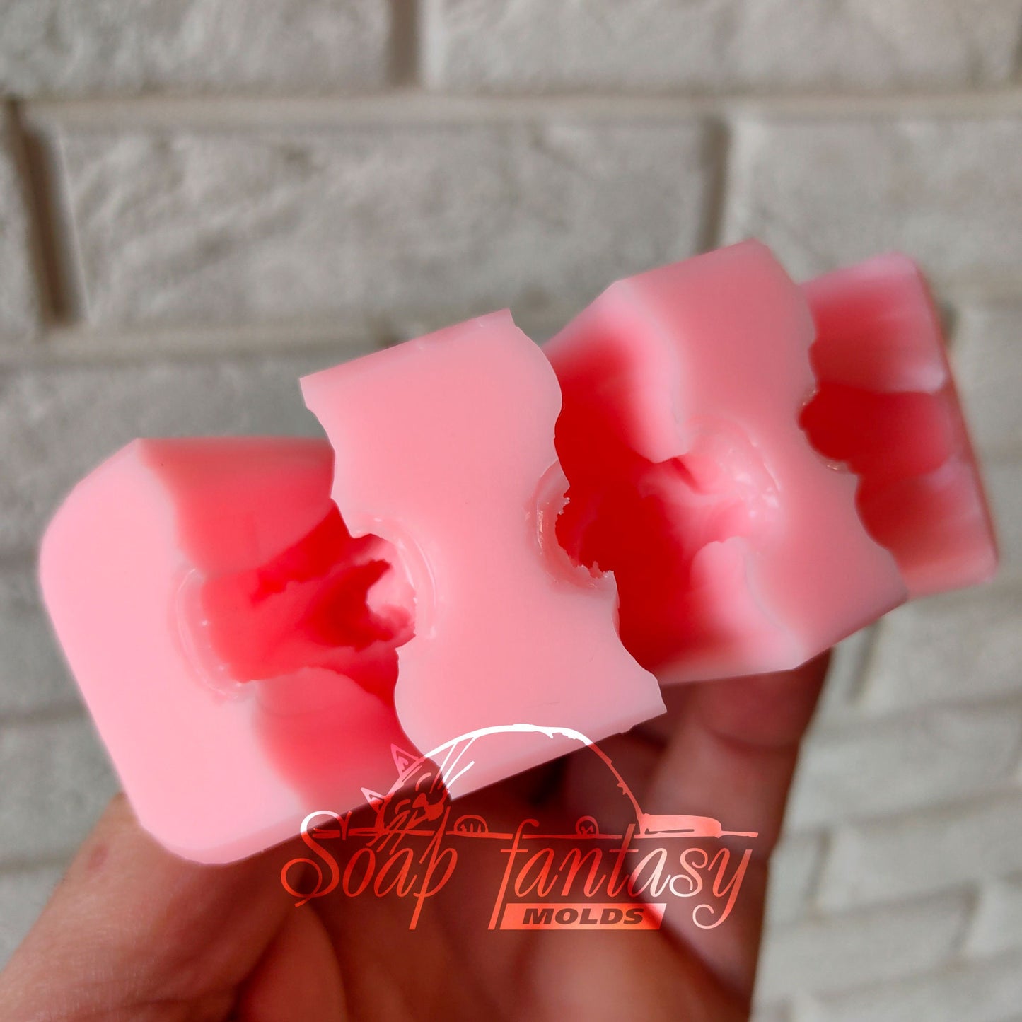 Terry 3D leafs set (3 pieces) silicone mold for soap making