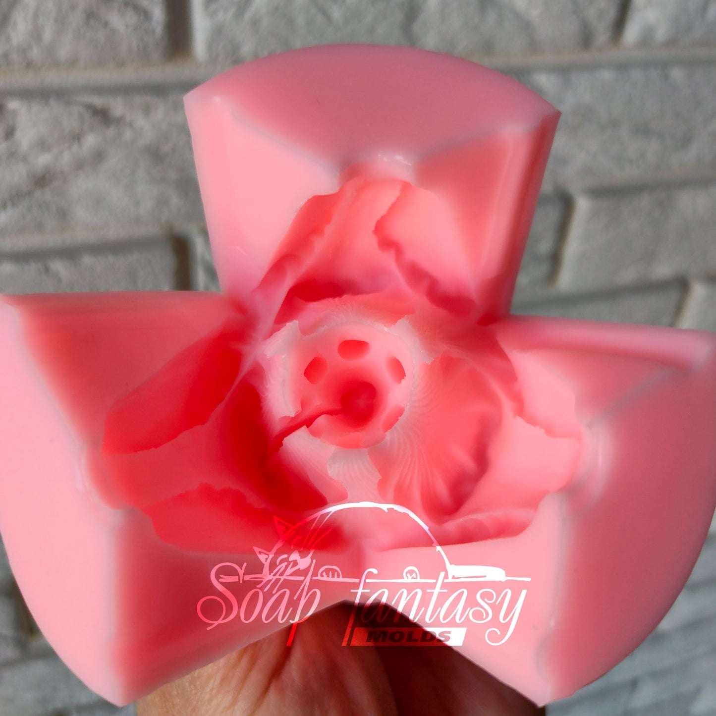 Wavy tulip Apeldoorn silicone mold for soap making