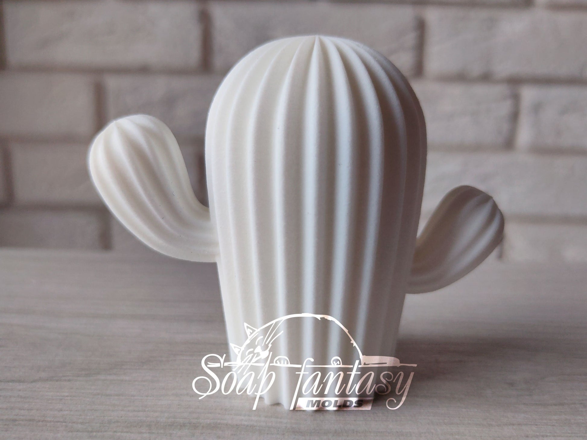 Cactus (Сагуаро) silicone mold (mould) for soap making and candle making
