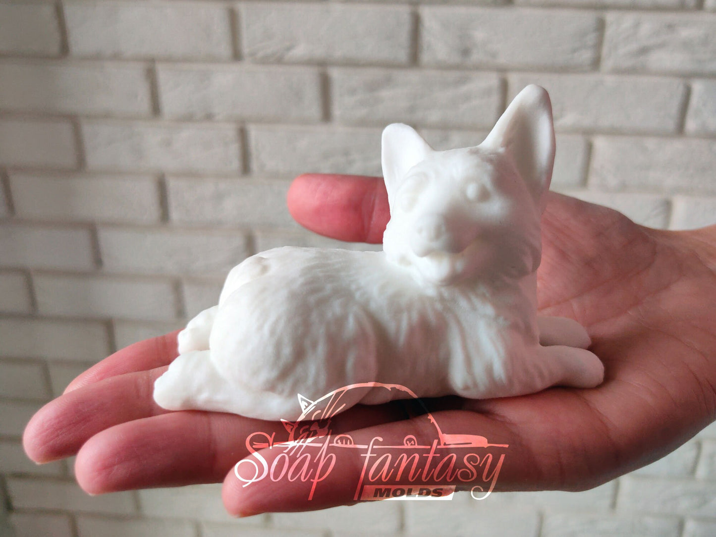Welsh Corgi silicone mold for soap making