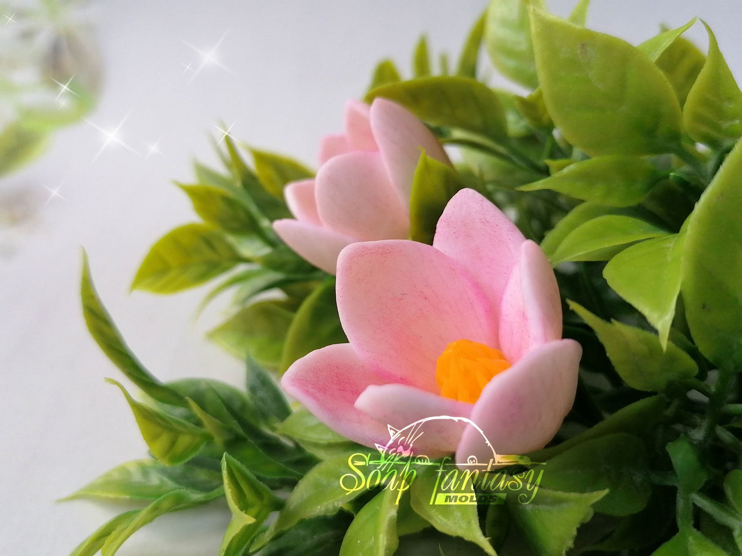 Magnolia flowers silicone mold for soap making