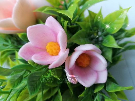 Magnolia flowers Silicone Soap Mold - for soap making, Craft & Hobby