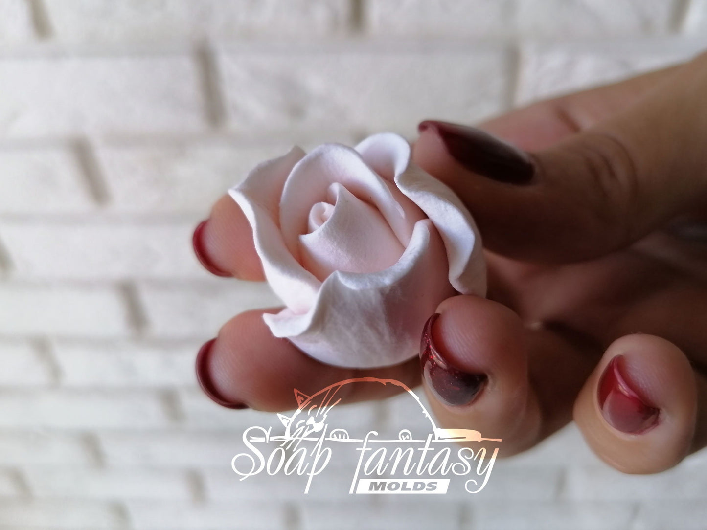 Rose bud "Estelle" silicone mold for soap making