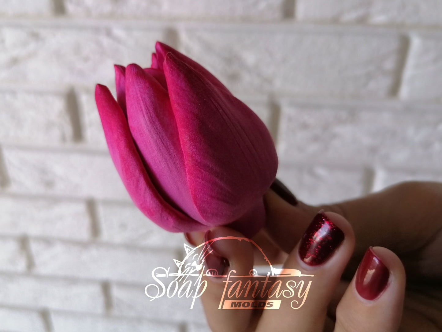 Tulip "Purple prince" silicone mold for soap making