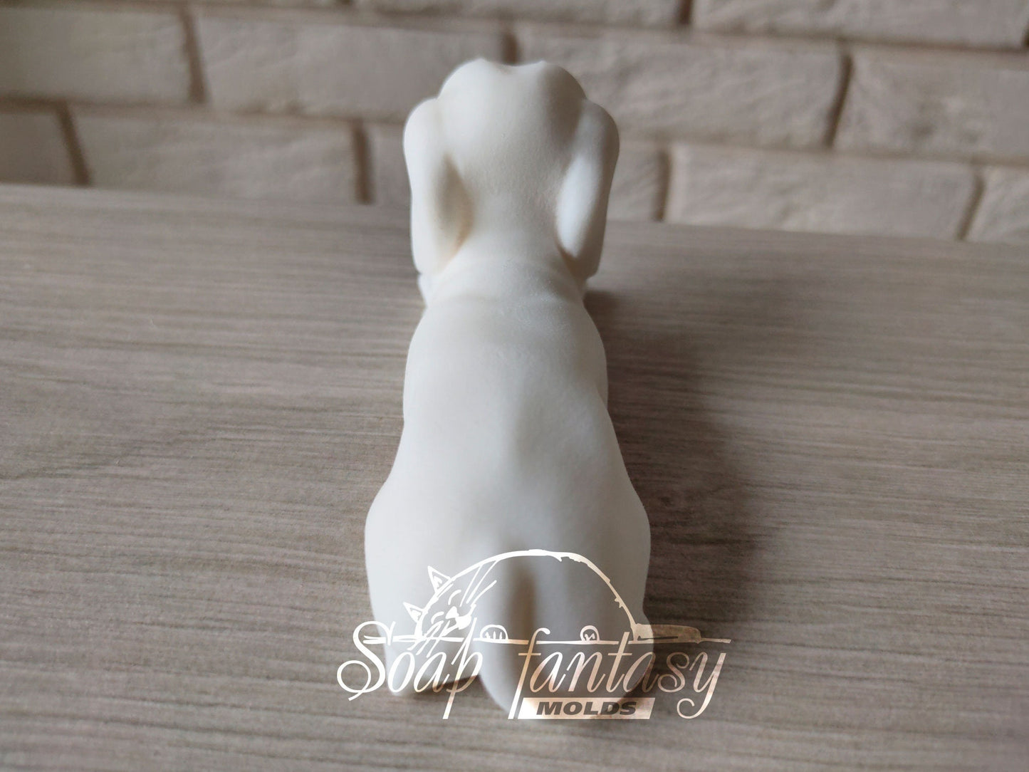 Laying dachshund silicone mold for soap making