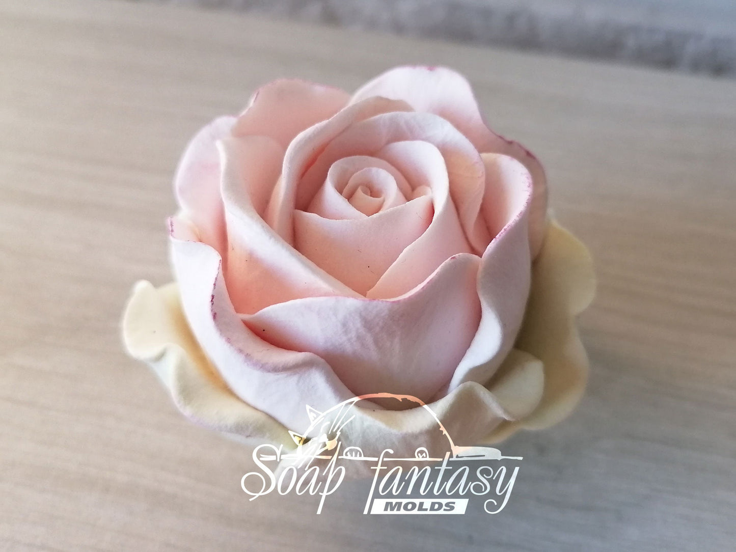Medium rose "Estelle" silicone mold for soap making