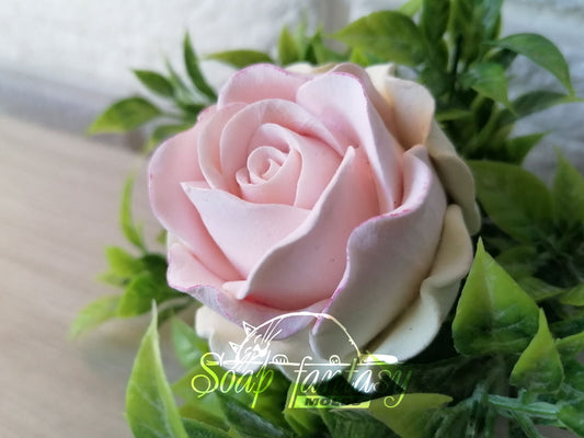 Medium rose "Estelle" Silicone Soap Mold - for soap making, Craft & Hobby