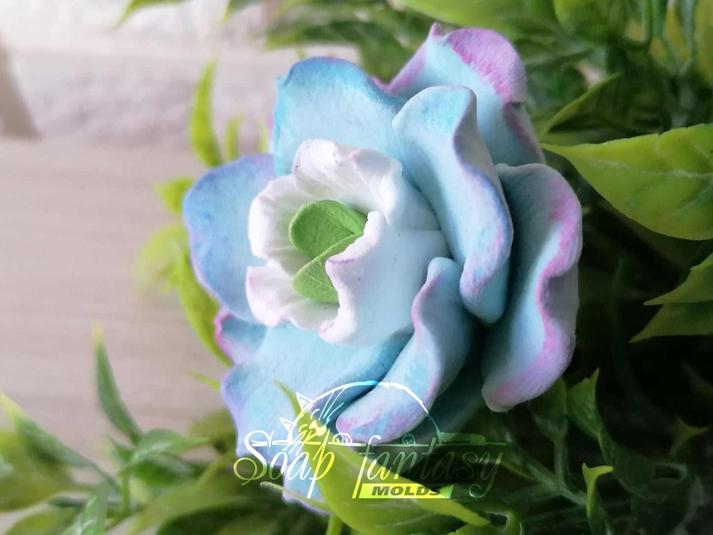 Delphinium grandiflorum silicone mold for soap making