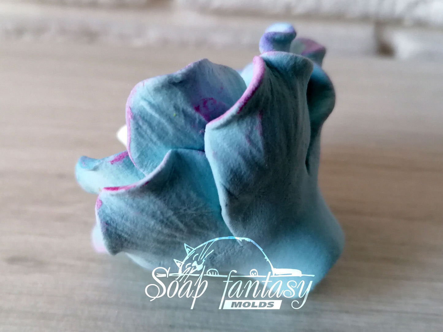 Delphinium grandiflorum silicone mold for soap making