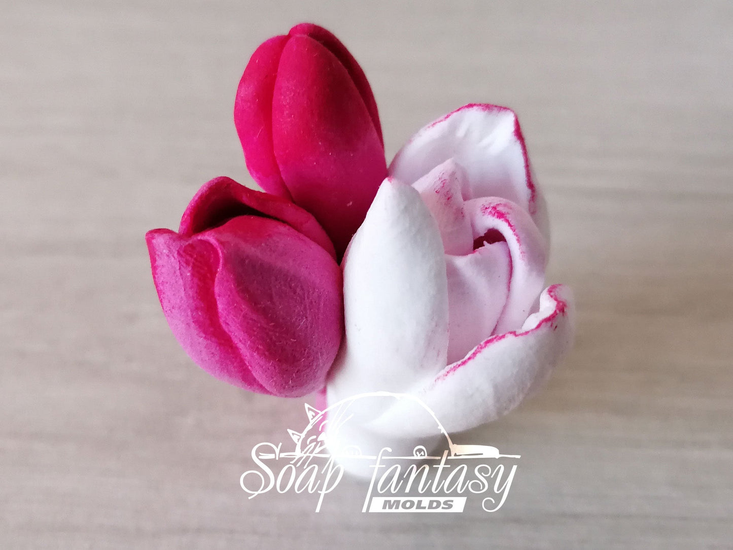 Apple flower buds silicone mold (mould) for soap making and candle making