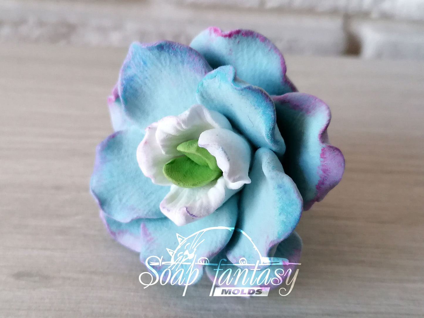 Delphinium grandiflorum silicone mold for soap making