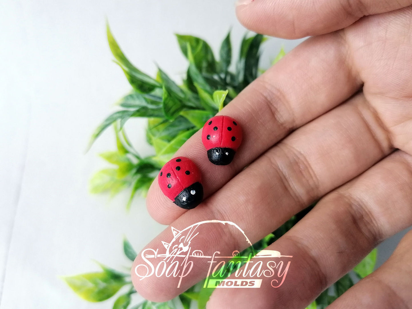 Ladybug silicone mold for soap making