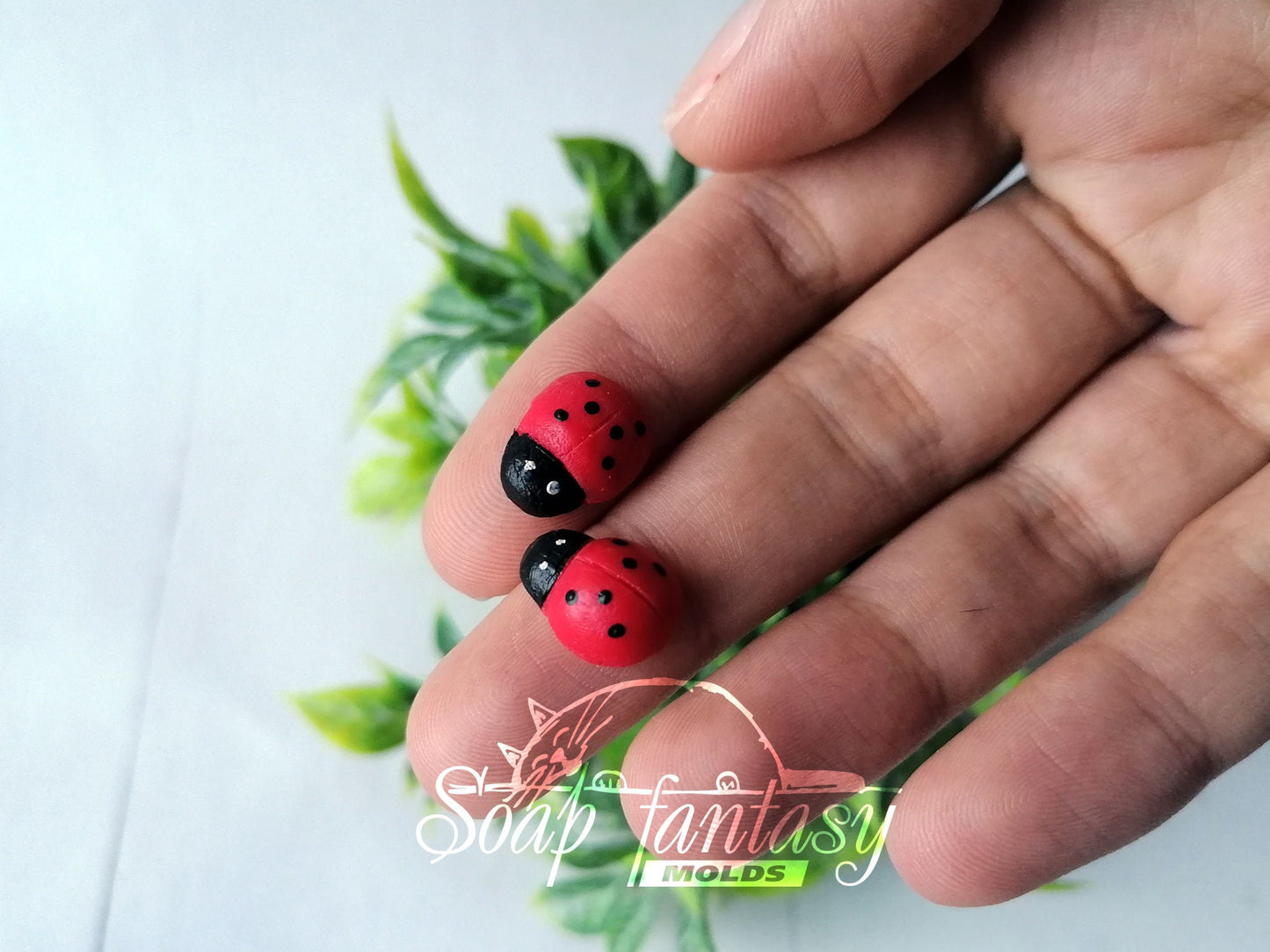 Ladybug silicone mold for soap making