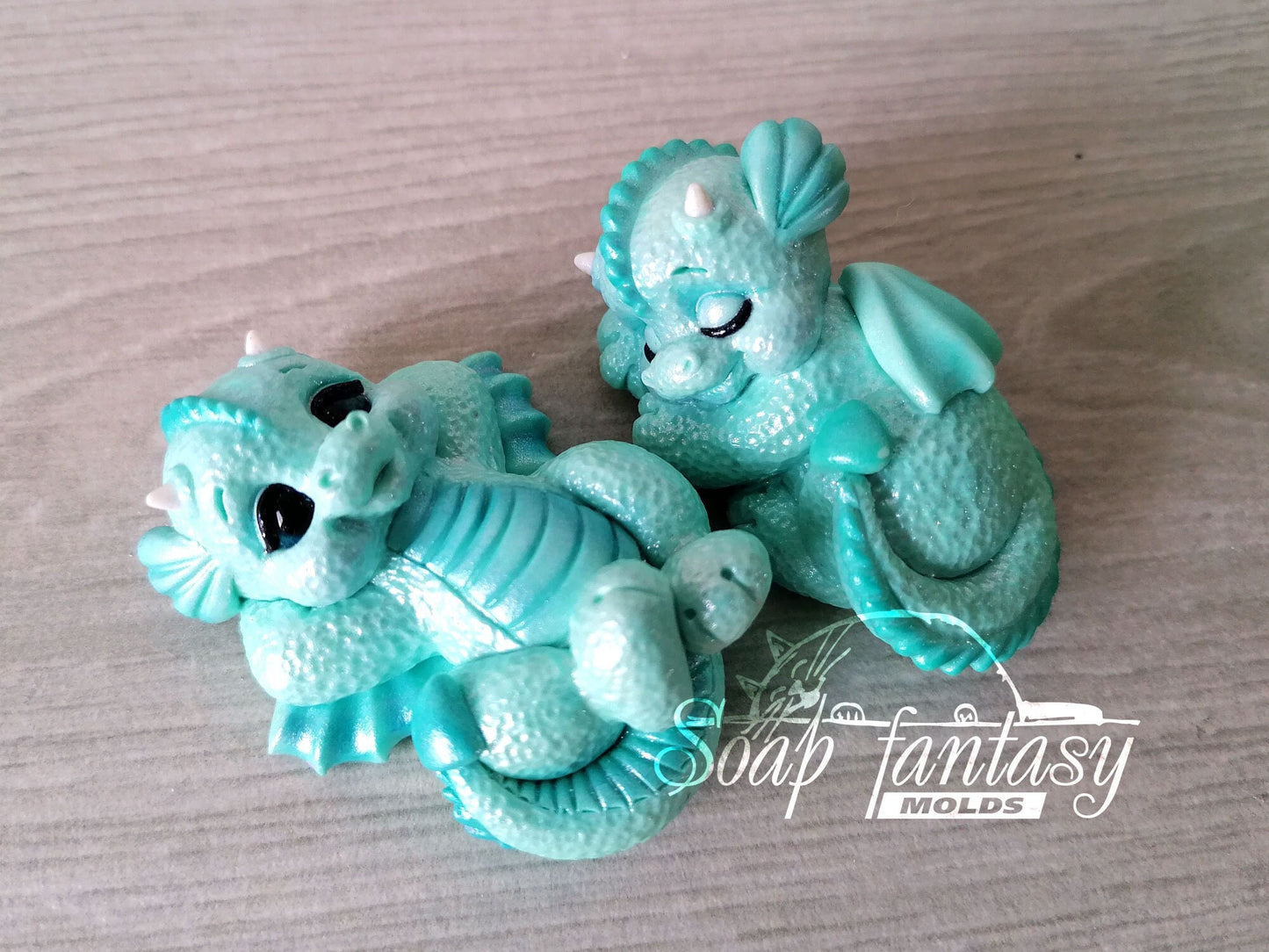 Little Azur dragons silicone mold for soap making