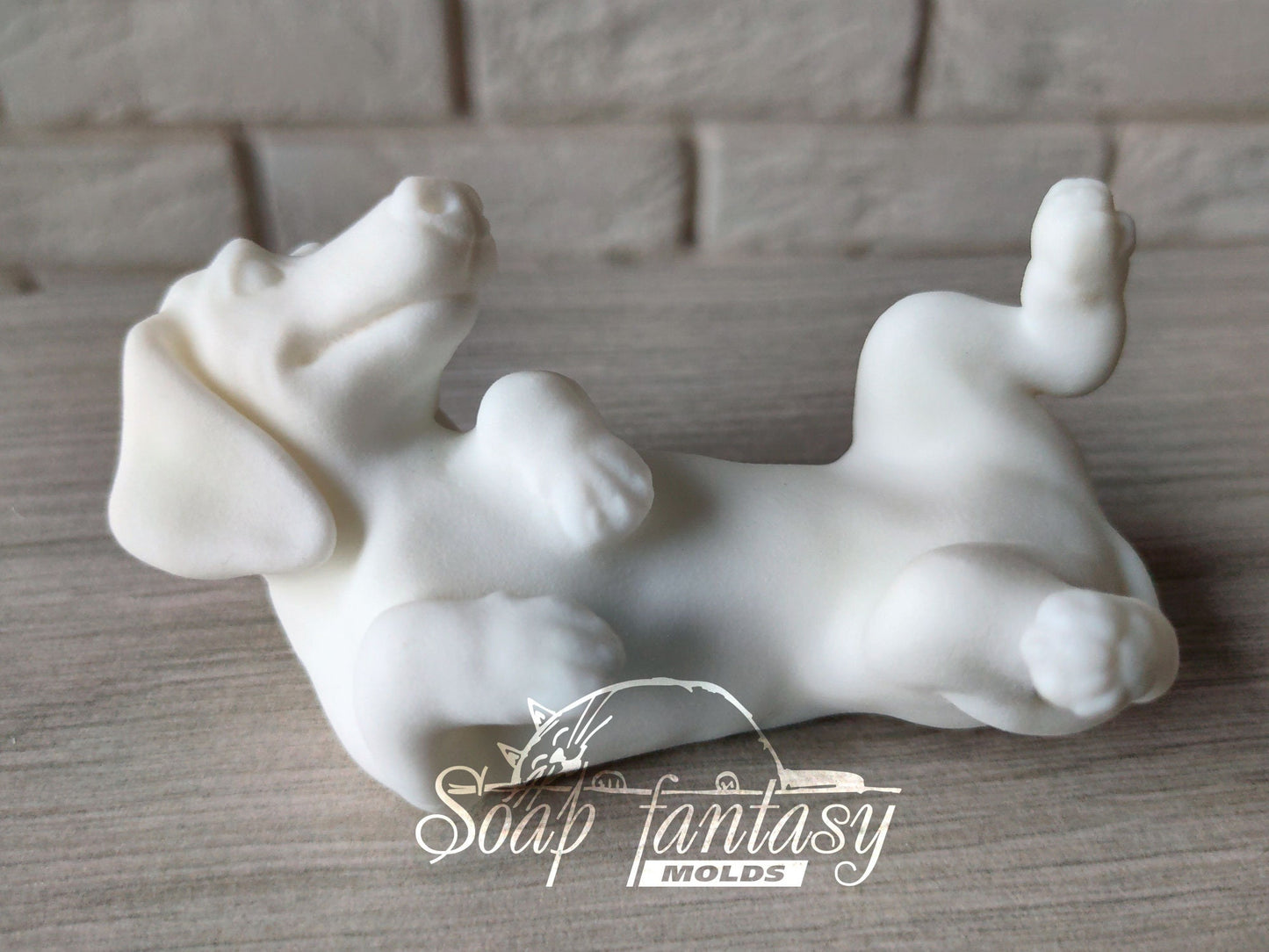 Belly rub dachshund / doxi silicone mold (mould) for soap making and candle making
