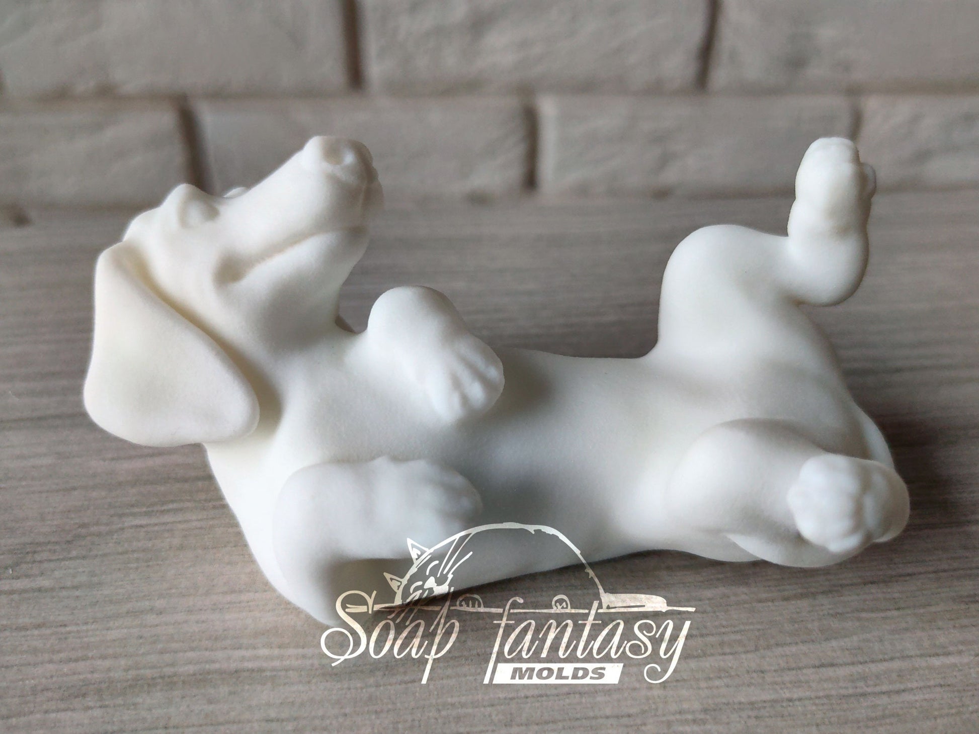 Belly rub dachshund / doxi silicone mold (mould) for soap making and candle making