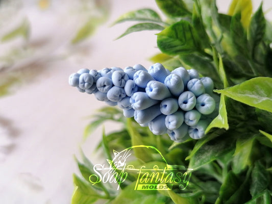 Mini muscari armeniacum valerie finnis Silicone Soap Mold - for soap making, Craft & Hobby