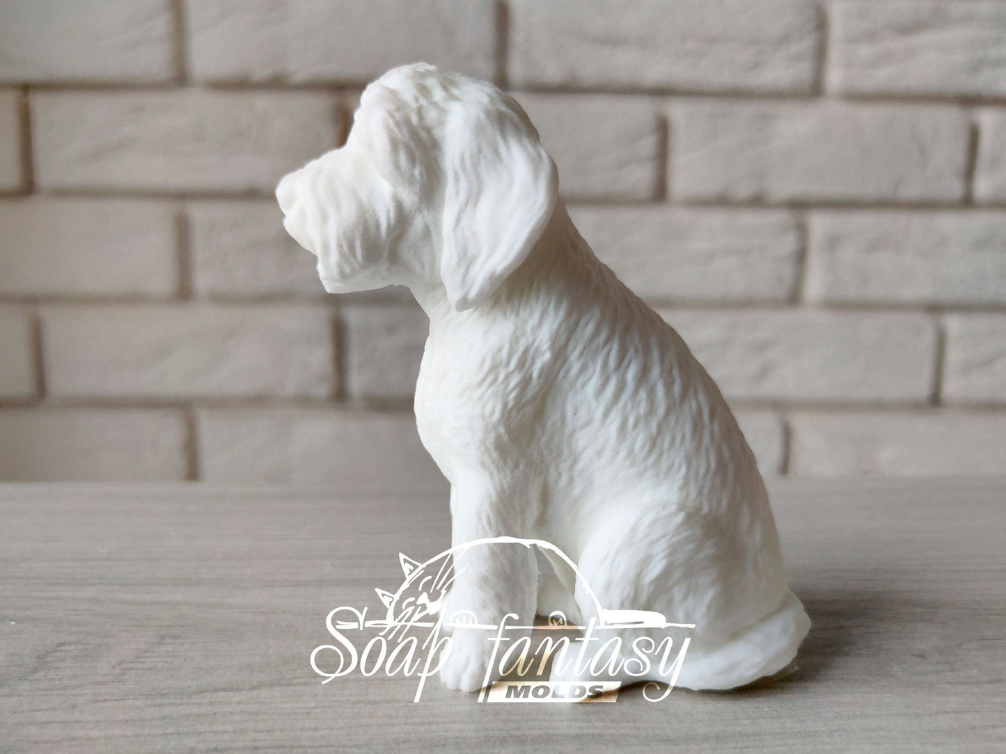 Shaggy dog silicone mold for soap making
