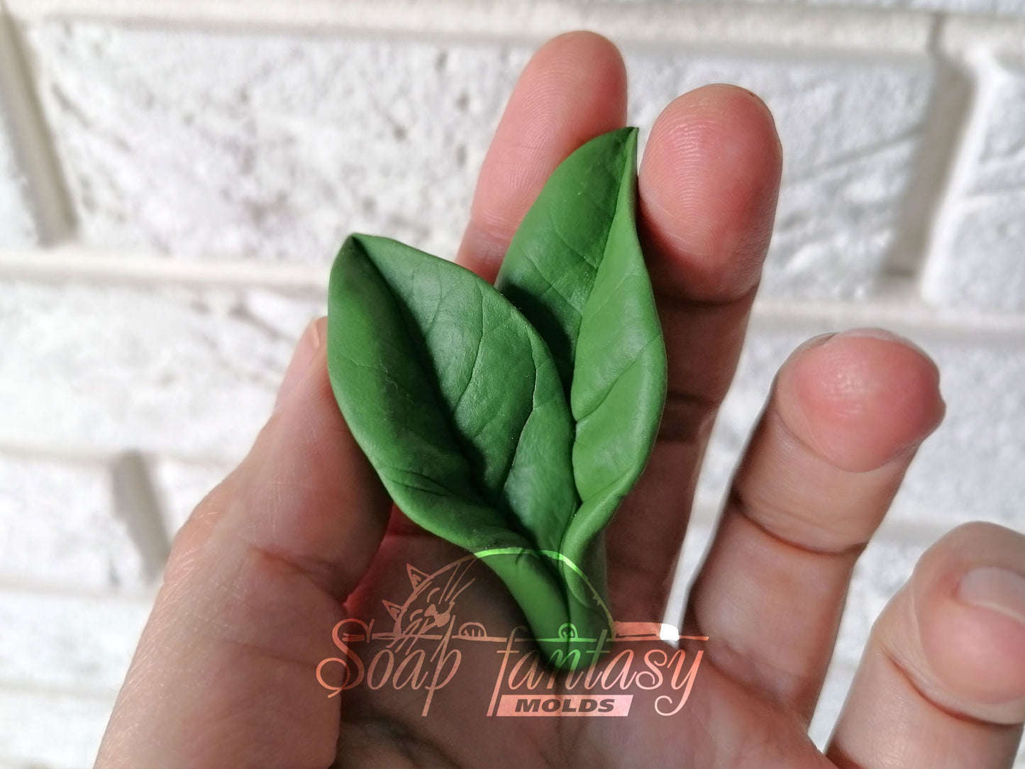 Lilac leaf silicone mold for soap making