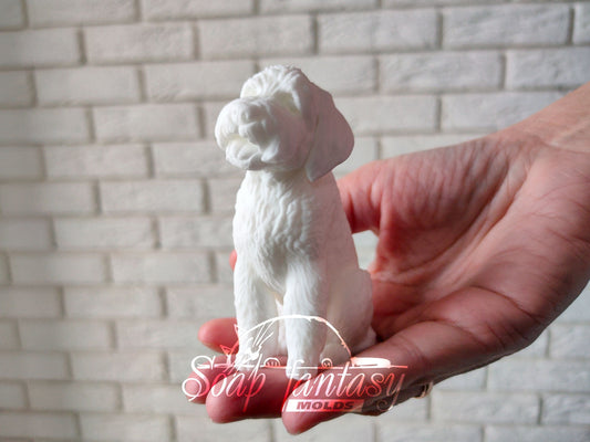 Shaggy dog Silicone Soap Mold - for soap making, Craft & Hobby