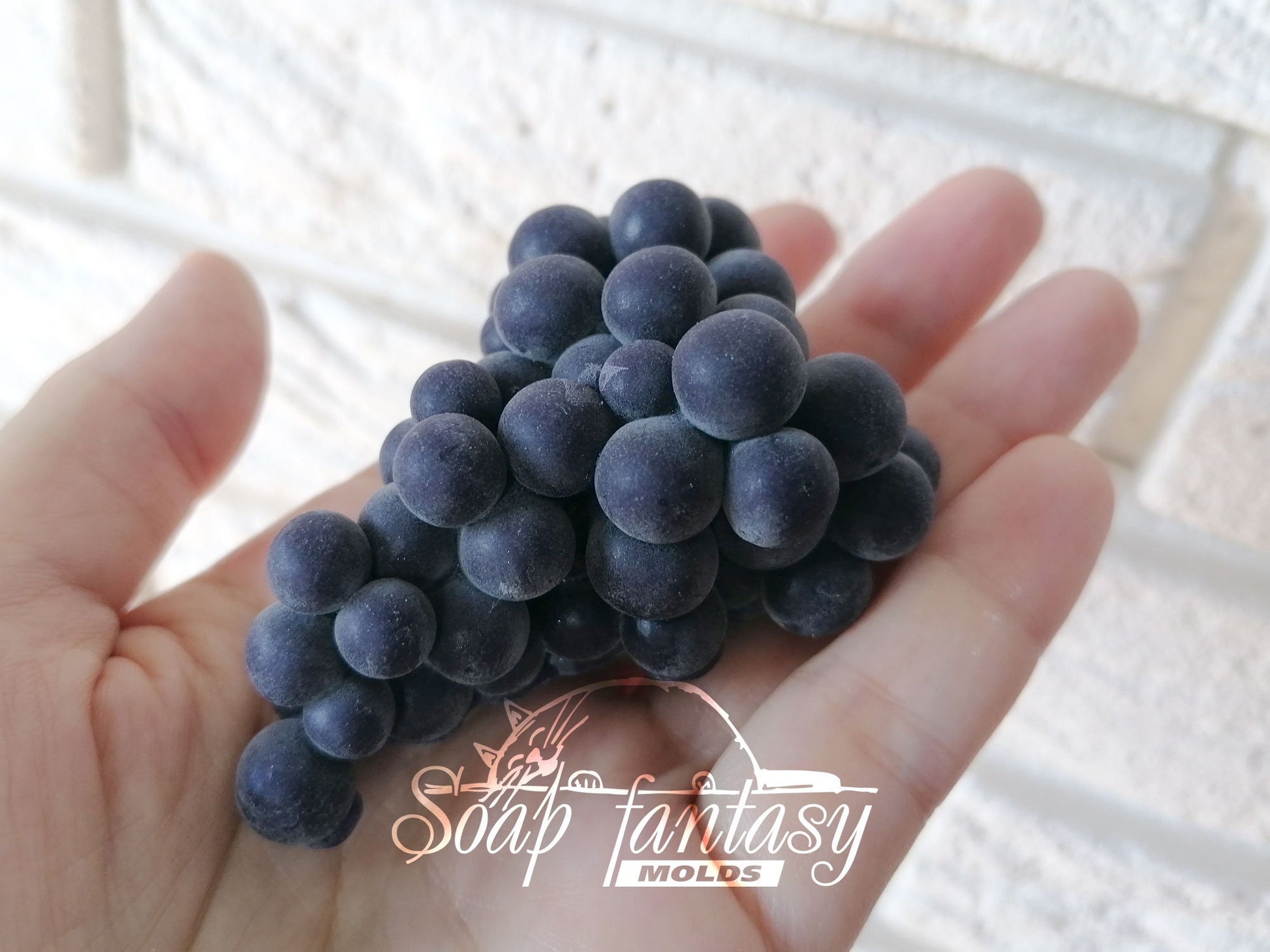 Bunch of grapes silicone mold (mould) for soap making and candle making