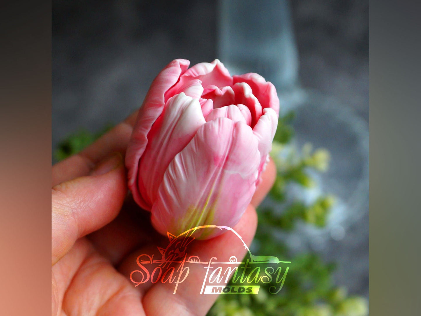 Tulip "Sweetheart" silicone mold for soap making