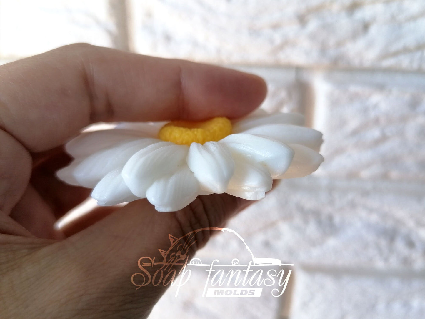 Daisy flower (very simple) silicone mold for soap making