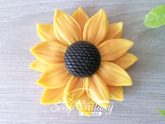 Sunflower (very simple) Silicone Soap Mold - for soap making, Craft & Hobby