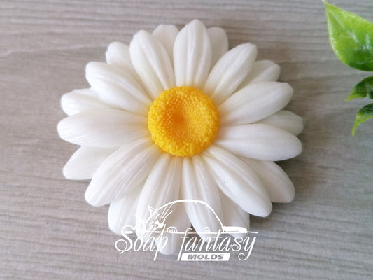 Daisy flower (very simple) Silicone Soap Mold - for soap making, Craft & Hobby