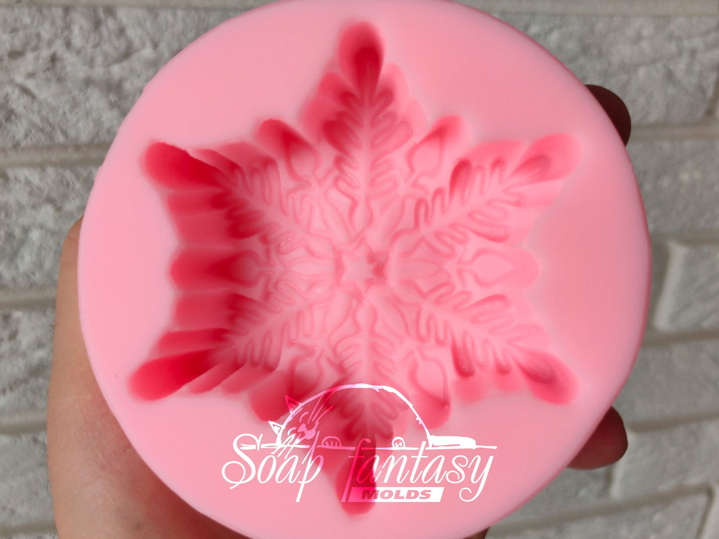 Magic snowflake silicone mold for soap making