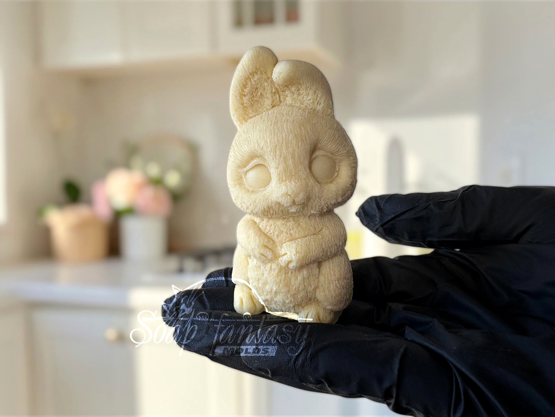 3D Easter Bunny Chocolate Mold, Rabbit Silicone Mold, Food Grade Mold for Chocolate & Fondant