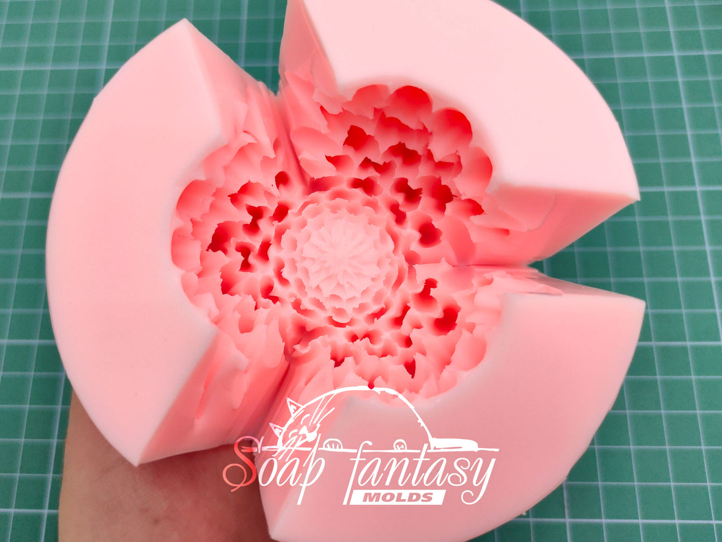Chrysanthemum needle silicone mold for soap making