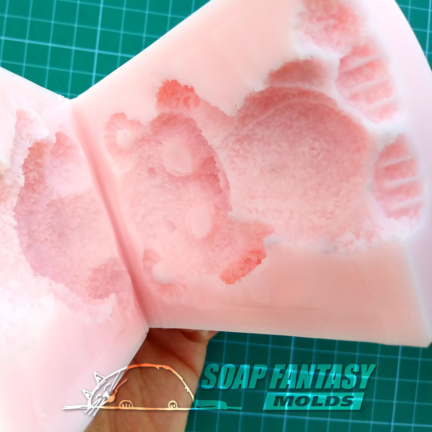 Funny Tiger Cub silicone mold for soap making