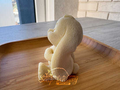 3D Easter Bunny Chocolate Mold, Rabbit Silicone Mold, Food Grade Mold for Chocolate & Fondant