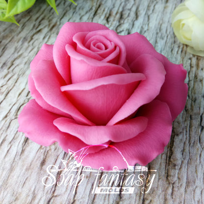 Rose "Flamingo" silicone mold for soap making