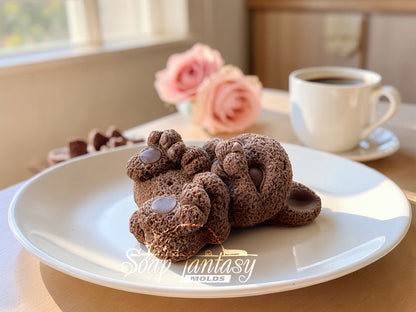 Easter Bunny Chocolate Mold – Rabbit Silicone Mold for Chocolate Figurines, Fondant, Sugar Paste – Bunny on the back