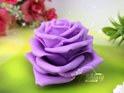 Scarlett rose silicone mold for soap making