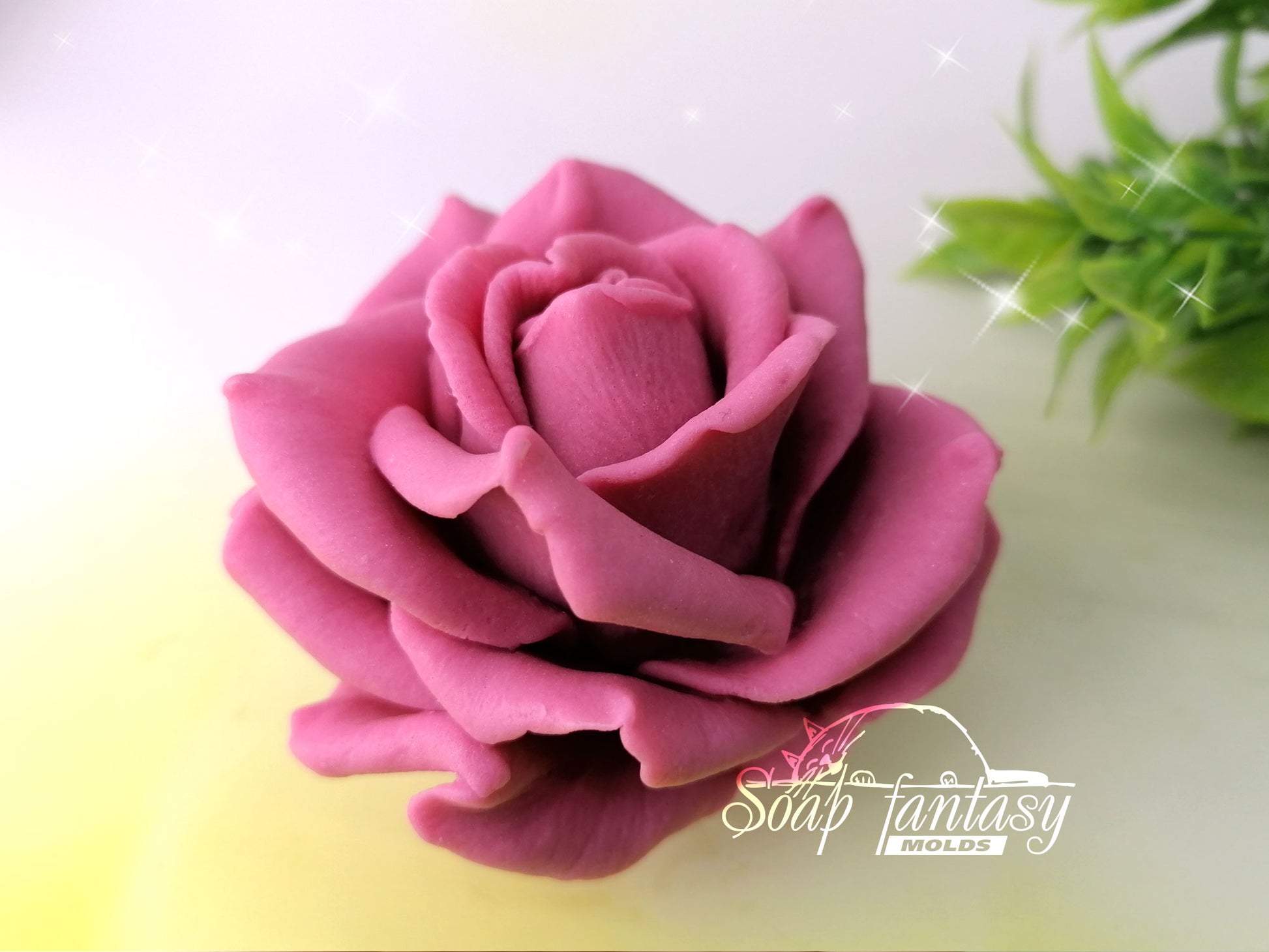 Big rose Elizabeth flower silicone mold (mould) for soap making and candle making