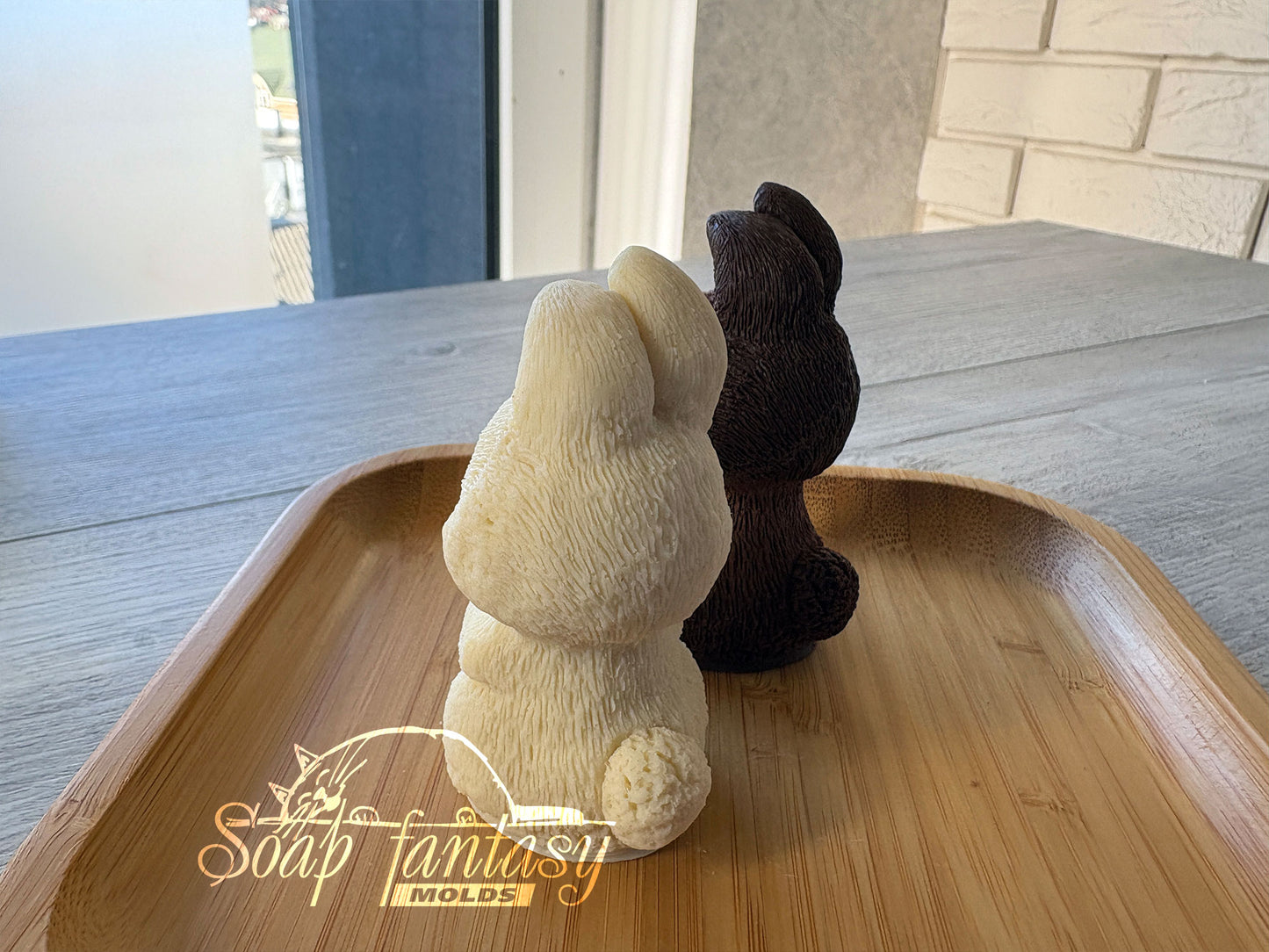 3D Easter Bunny Chocolate Mold, Rabbit Silicone Mold, Food Grade Mold for Chocolate & Fondant