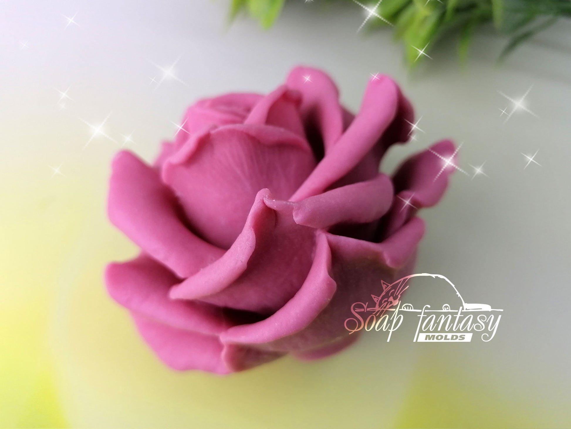 Big rose Elizabeth flower silicone mold (mould) for soap making and candle making