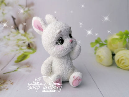 Miss you bunny silicone mold for soap making