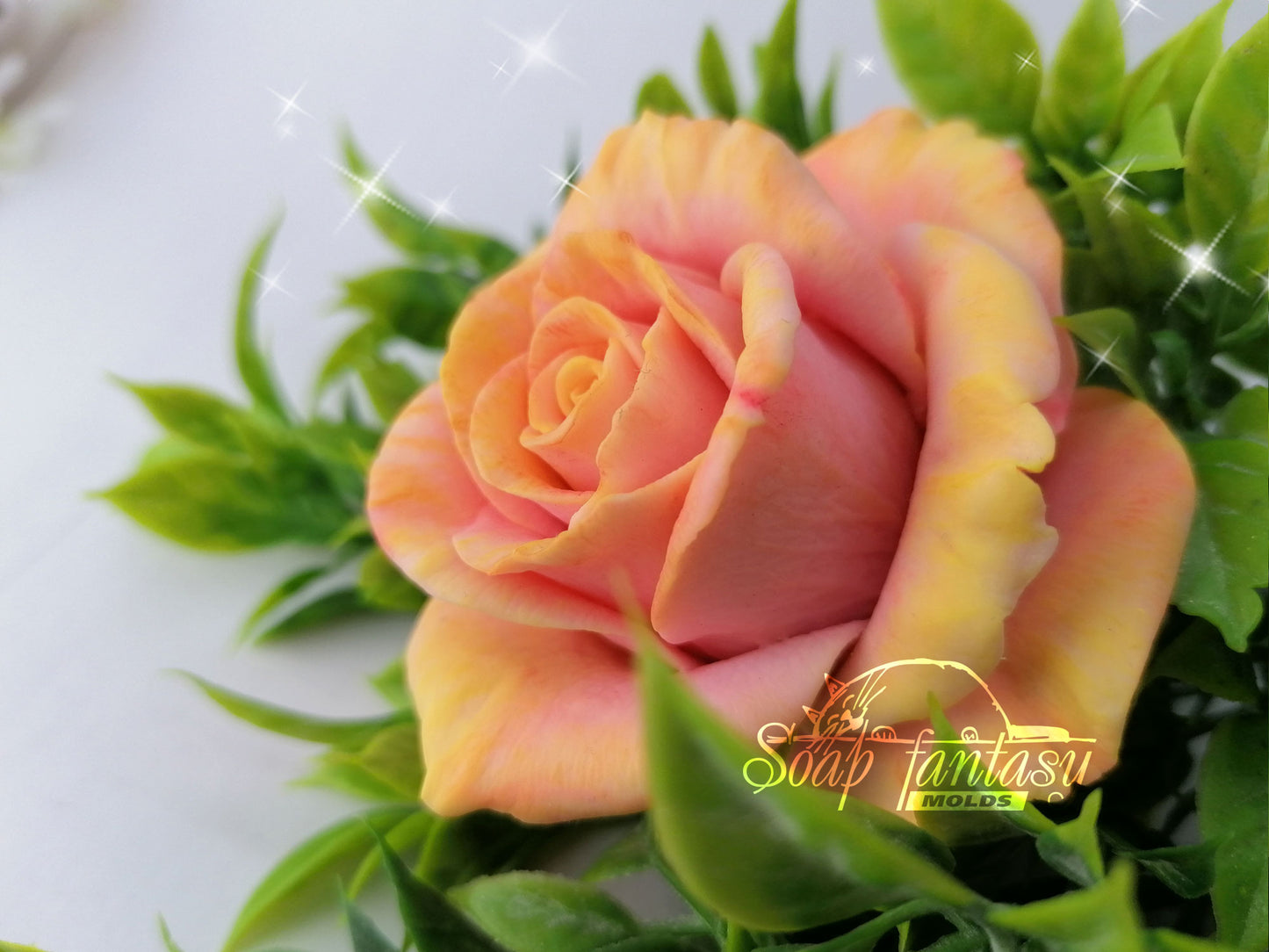 Big rose "Esperanse" silicone mold (mould) for soap making and candle making