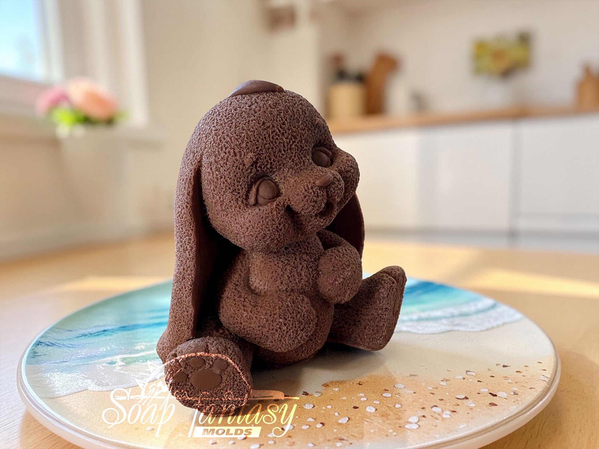 3D Easter Bunny Chocolate Mold, Rabbit Silicone Mold, Food Grade Mold for Chocolate & Fondant